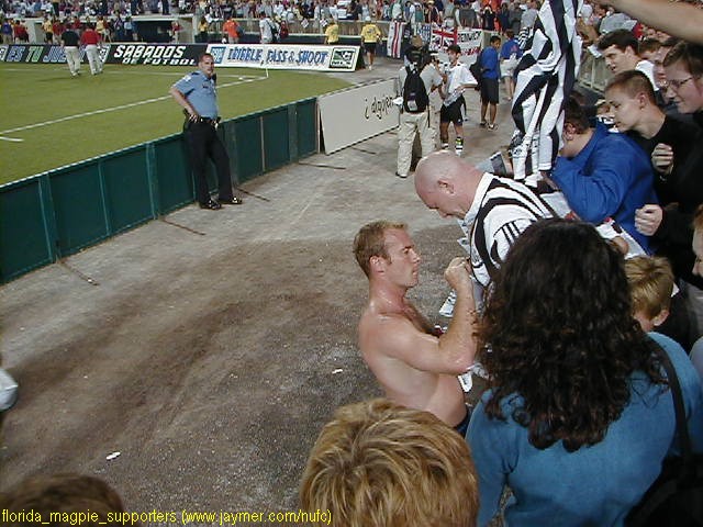 This section was cheering for him long...