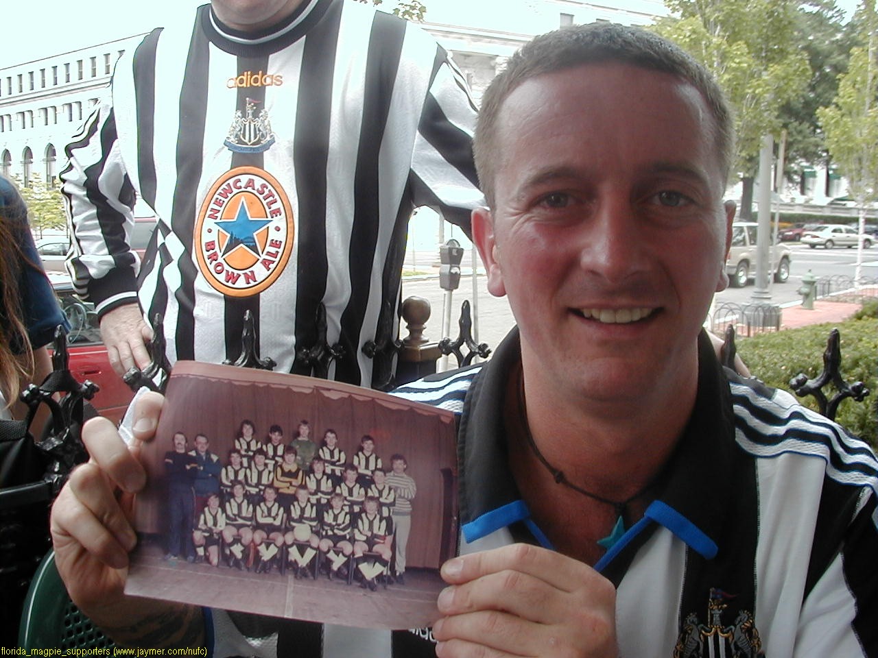 The mate has a pic of he and Shearer from the Newcastle Boy's Squad